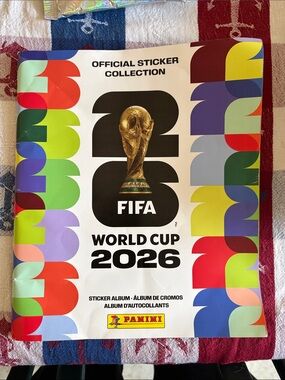 Panini World Cup 2026 Sticker Album - Multicolor Trophy Design (New! - Blank)